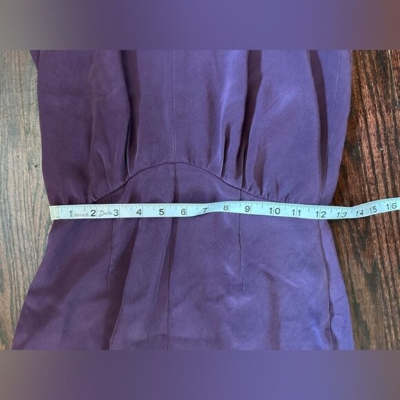 100% Silk Tamara Mellon Midi Dress Size 4 - Picture 8 of 12